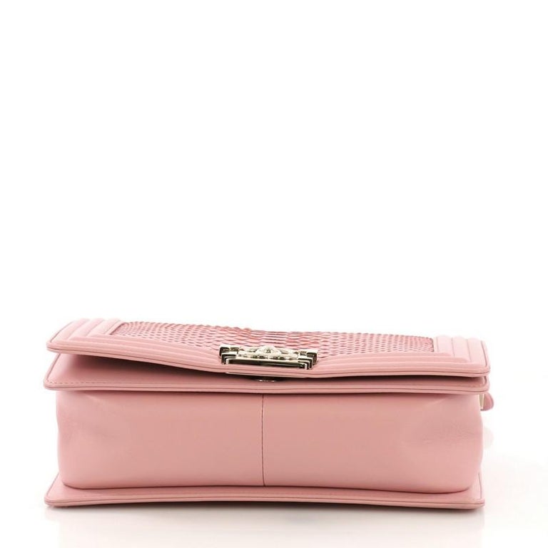Chanel Boy Flap Bag Python Old Medium at 1stDibs | chanel pink python ...