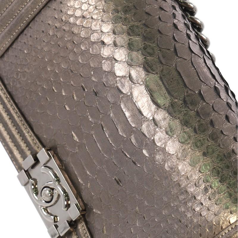 Chanel Boy Flap Bag Python Old Medium 2