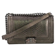 Chanel Boy Python - 6 For Sale on 1stDibs