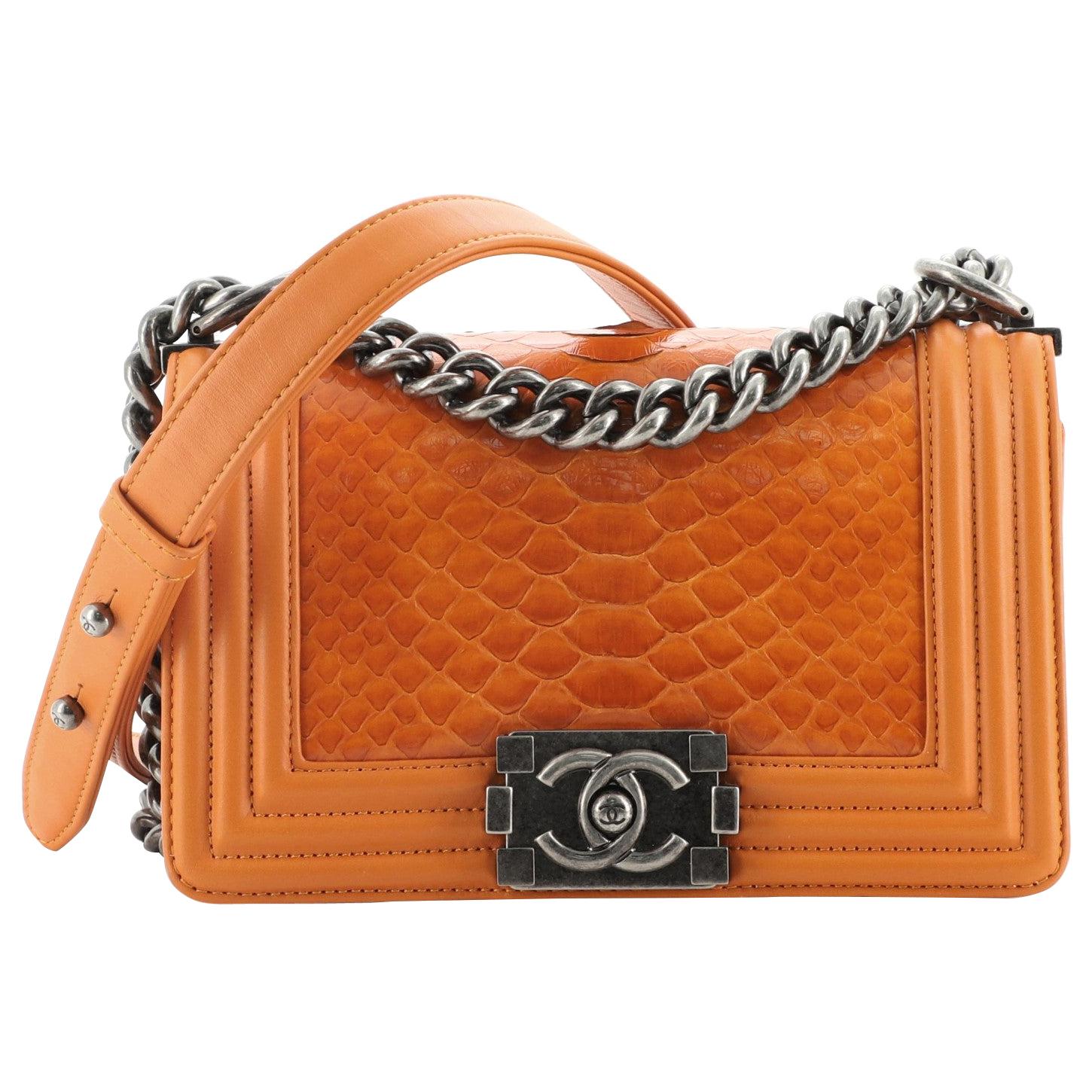 Chanel Coral Python Ultimate Stitch Bag Red Exotic leather ref.1004425 -  Joli Closet
