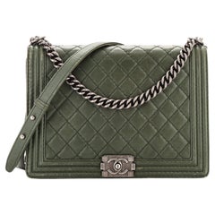 Chanel Boy Flap Bag Quilted Calfskin Large