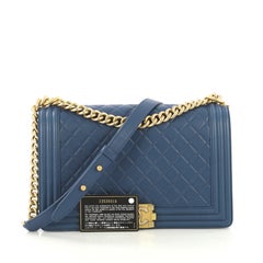 Chanel Boy Flap Bag Quilted Calfskin New Medium