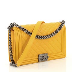 Chanel Boy Flap Bag Quilted Calfskin New Medium