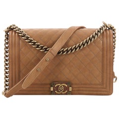 Chanel Boy Flap Bag Quilted Calfskin New Medium