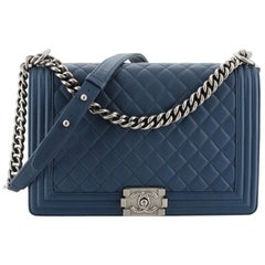 Chanel Boy Flap Bag Quilted Calfskin New Medium