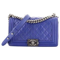 Chanel Boy Flap Bag Quilted Calfskin Old Medium