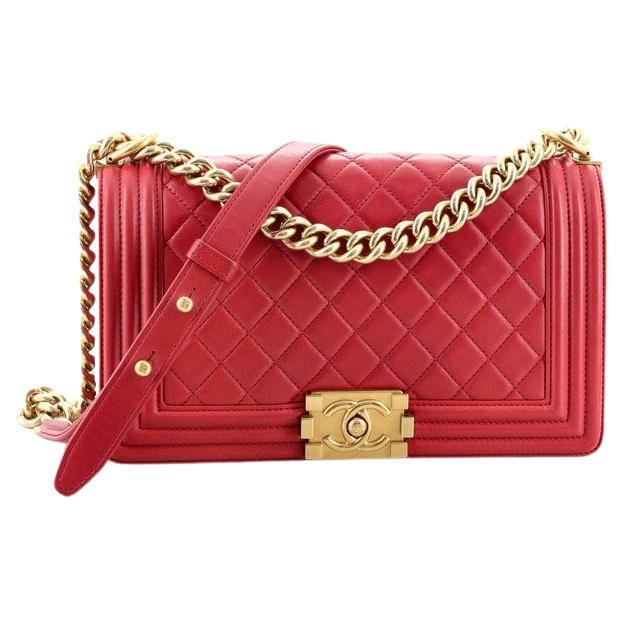 Chanel Boy Flap Bag Quilted Calfskin Small