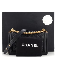 Chanel Boy Flap Bag Quilted Caviar New Medium