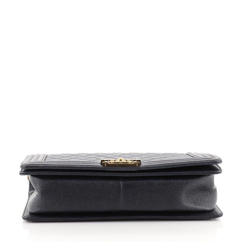 Women's Chanel Boy Flap Bag Quilted Caviar New Medium