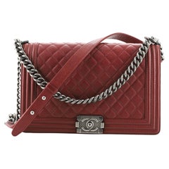 Chanel Boy Flap Bag Quilted Caviar New Medium