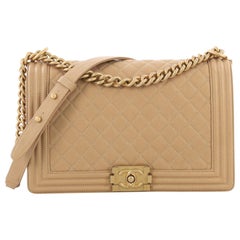 Chanel Boy Flap Bag Quilted Caviar New Medium