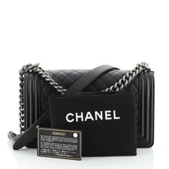 Chanel Boy Flap Bag Quilted Caviar Old Medium