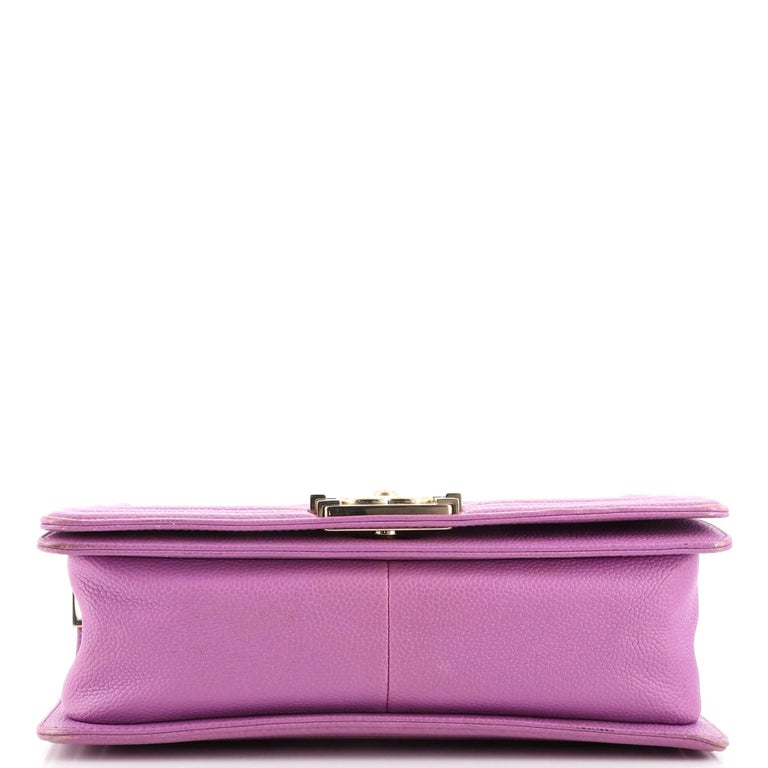 Chanel Boy Flap Bag Quilted Caviar Old Medium For Sale at 1stDibs