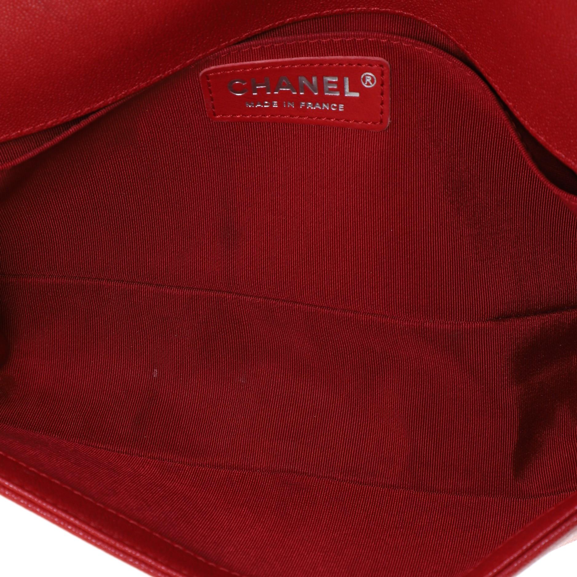 Chanel Boy Flap Bag Quilted Caviar Old Medium 1