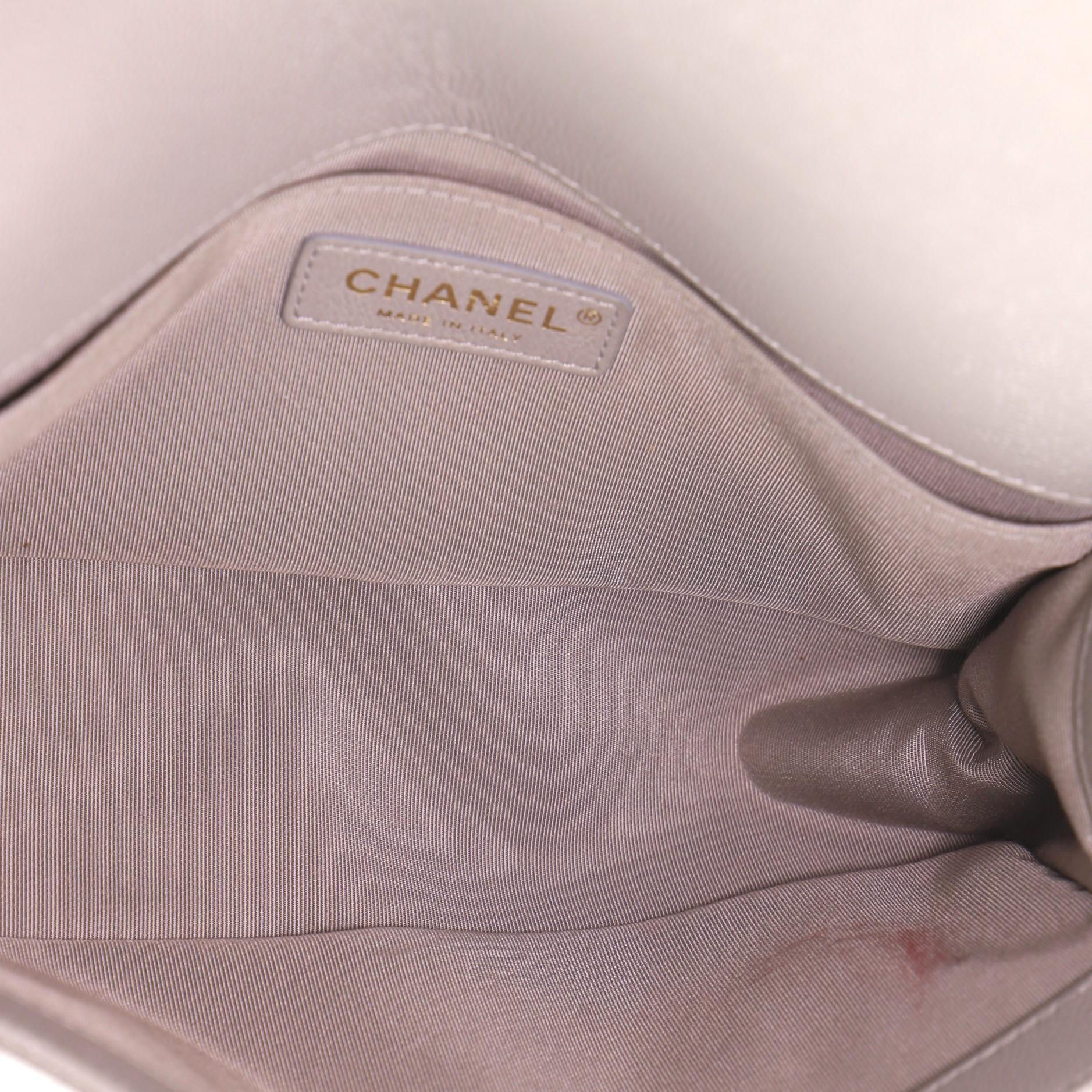 Chanel Boy Flap Bag Quilted Caviar Old Medium 1