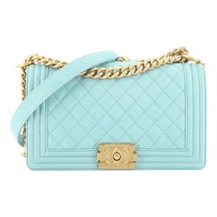 Chanel Boy Flap Bag Quilted Caviar Old Medium