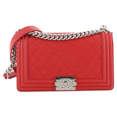 Chanel Boy Flap Bag Quilted Caviar Old Medium