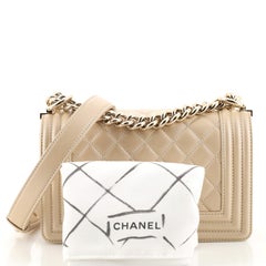 Chanel Boy Klappentasche Gesteppt Kaviar Klein