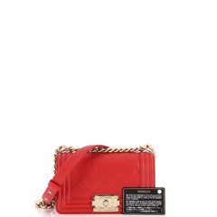 Chanel Boy Flap Bag Quilted Caviar Small