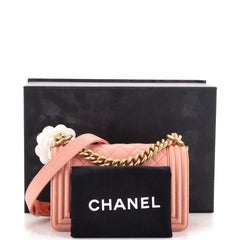 Chanel Boy Flap Bag Quilted Caviar Small