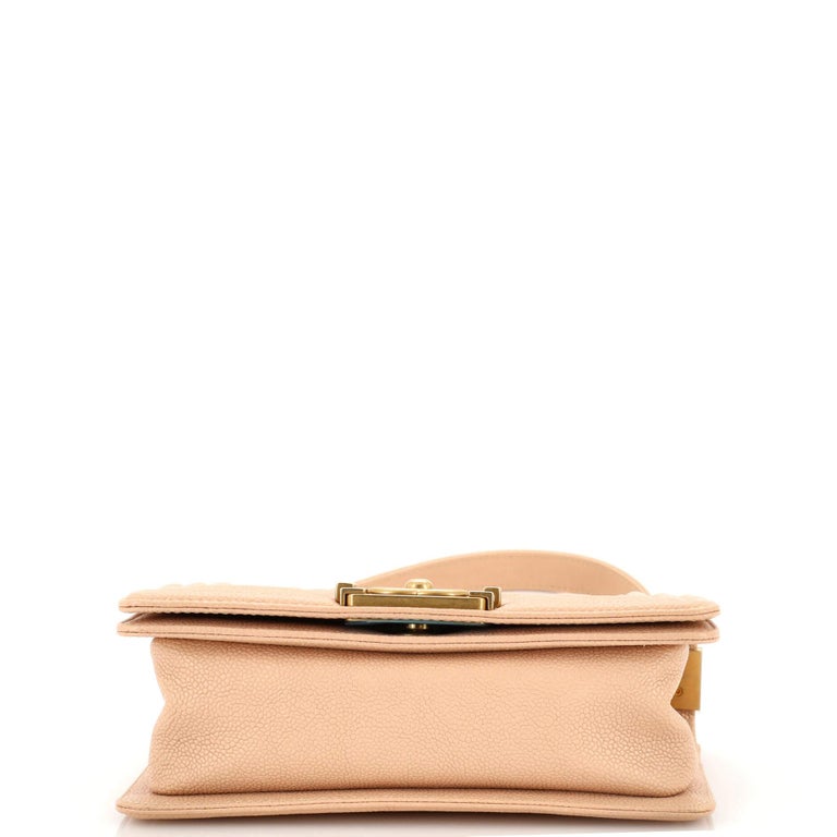 Chanel Boy Flap Bag Quilted Caviar Small For Sale at 1stDibs