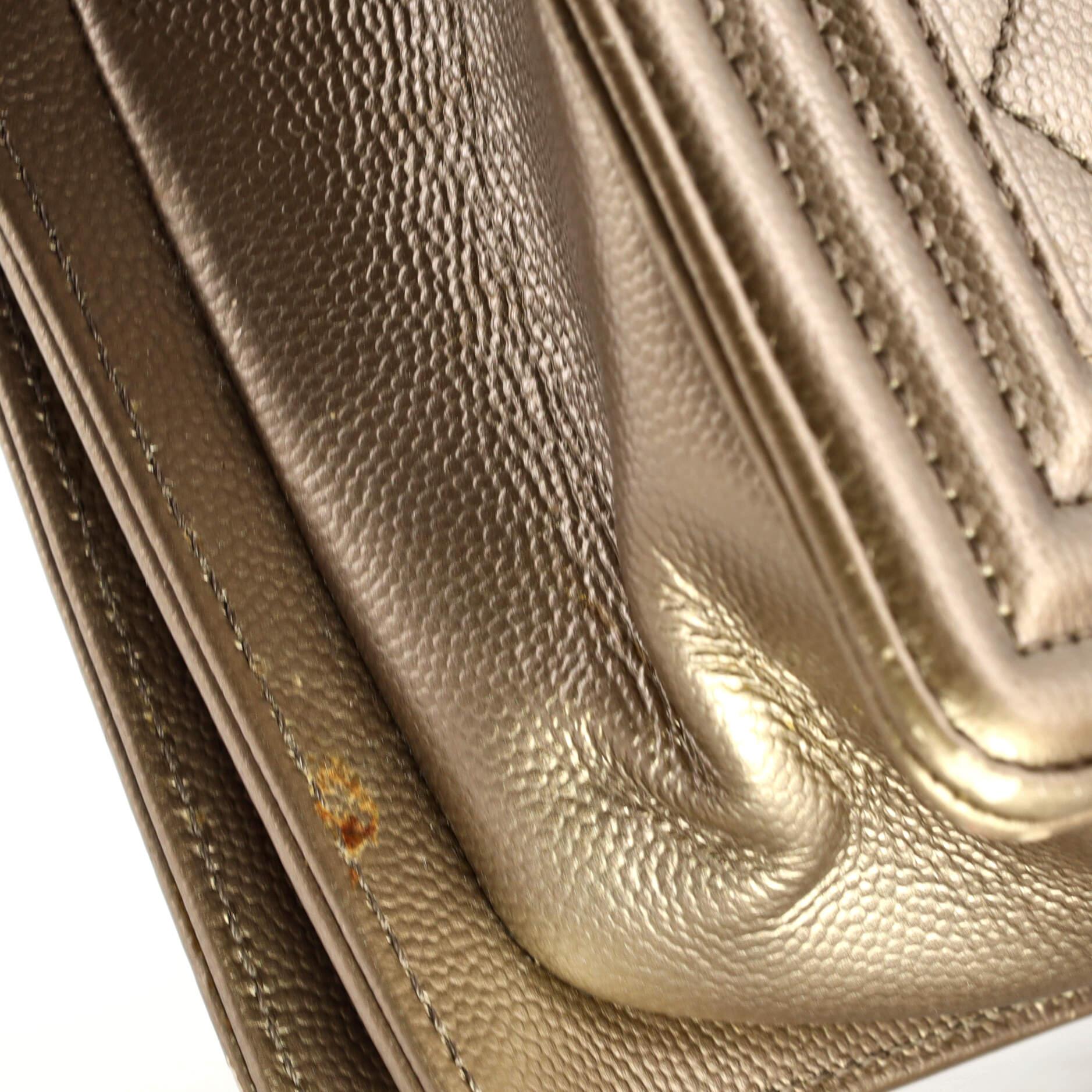 Chanel Boy Flap Bag Quilted Caviar Small For Sale at 1stDibs