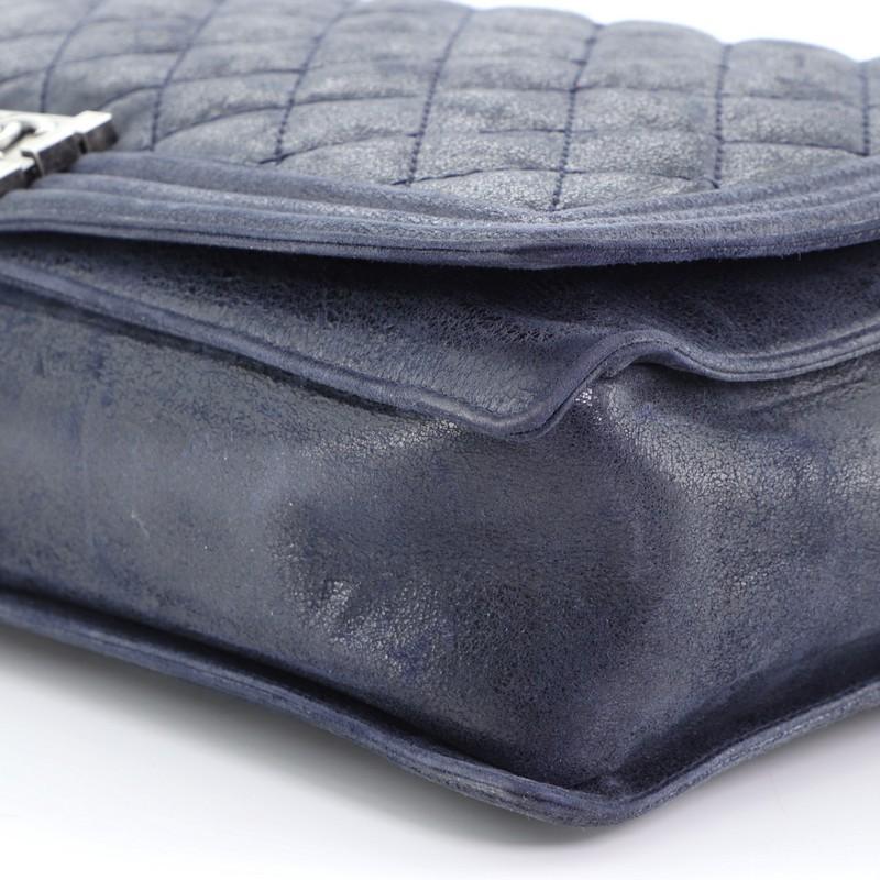 Chanel Boy Flap Bag Quilted Gentle Iridescent Calfskin XL 1