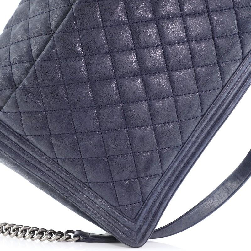Chanel Boy Flap Bag Quilted Gentle Iridescent Calfskin XL 2