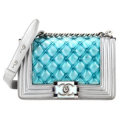 Chanel Boy Flap Bag Quilted Holographic PVC Small