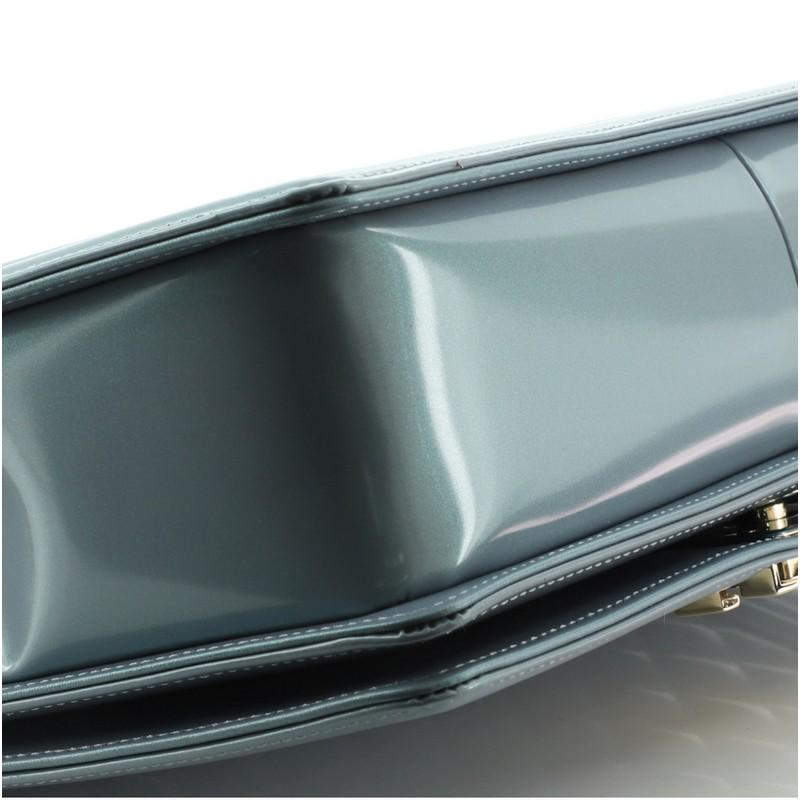 Women's or Men's Chanel Boy Flap Bag Quilted Iridescent Glazed Calfskin New Medium