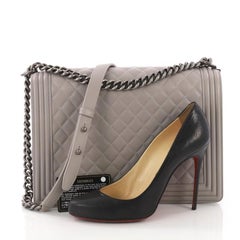 Chanel Boy Flap Bag Quilted Lambskin Large