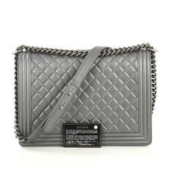 Chanel Boy Flap Bag Quilted Lambskin Large