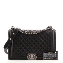 Chanel Boy Flap Bag Quilted Lambskin New Medium