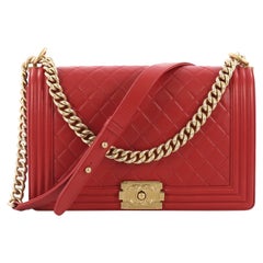 Chanel Boy Flap Bag Quilted Lambskin New Medium