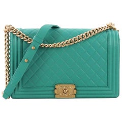 Chanel Boy Flap Bag Quilted Lambskin New Medium