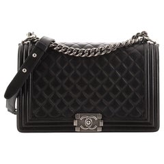 Chanel Boy Flap Bag Quilted Lambskin New Medium