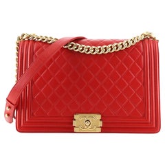 Chanel Boy Flap Bag Quilted Lambskin New Medium