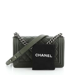 Chanel Boy Flap Bag Quilted Lambskin Old Medium