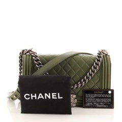Chanel Boy Flap Bag Quilted Lambskin Old Medium