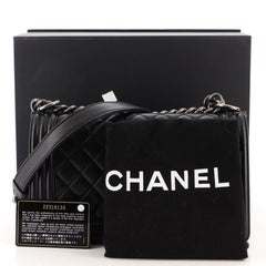 Chanel Boy Flap Bag Quilted Lambskin Old Medium