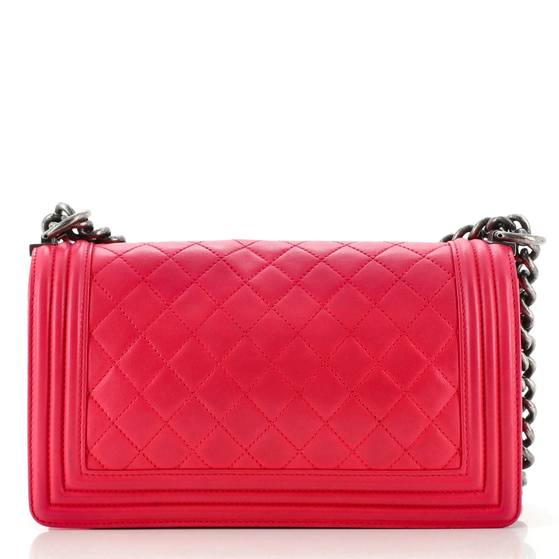 Chanel Boy Flap Bag Quilted Lambskin Old Medium at 1stDibs chanel boy