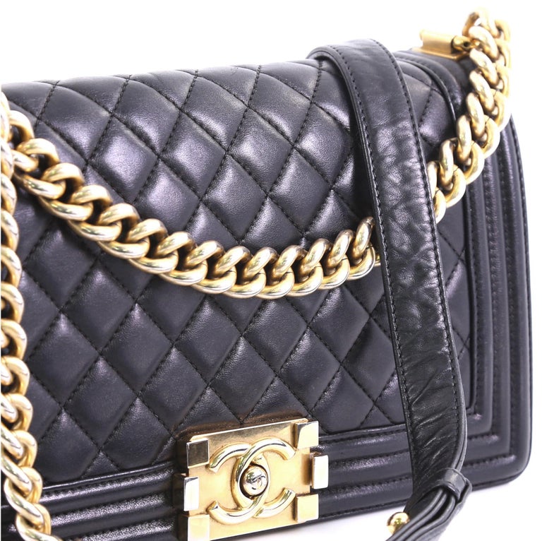 Chanel Black Quilted Caviar Leather Timeless Accordion Flap Bag