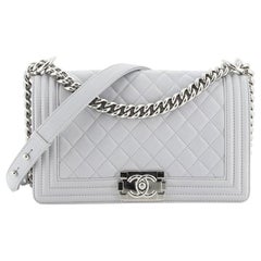 Chanel Boy Flap Bag Quilted Lambskin Old Medium