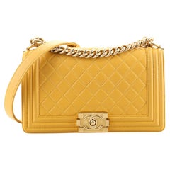 Chanel Boy Flap Bag Quilted Lambskin Old Medium