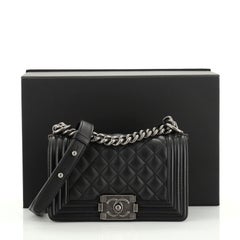 Chanel Boy Flap Bag Quilted Lambskin Small