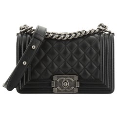 Chanel Boy Flap Bag Quilted Lambskin Small