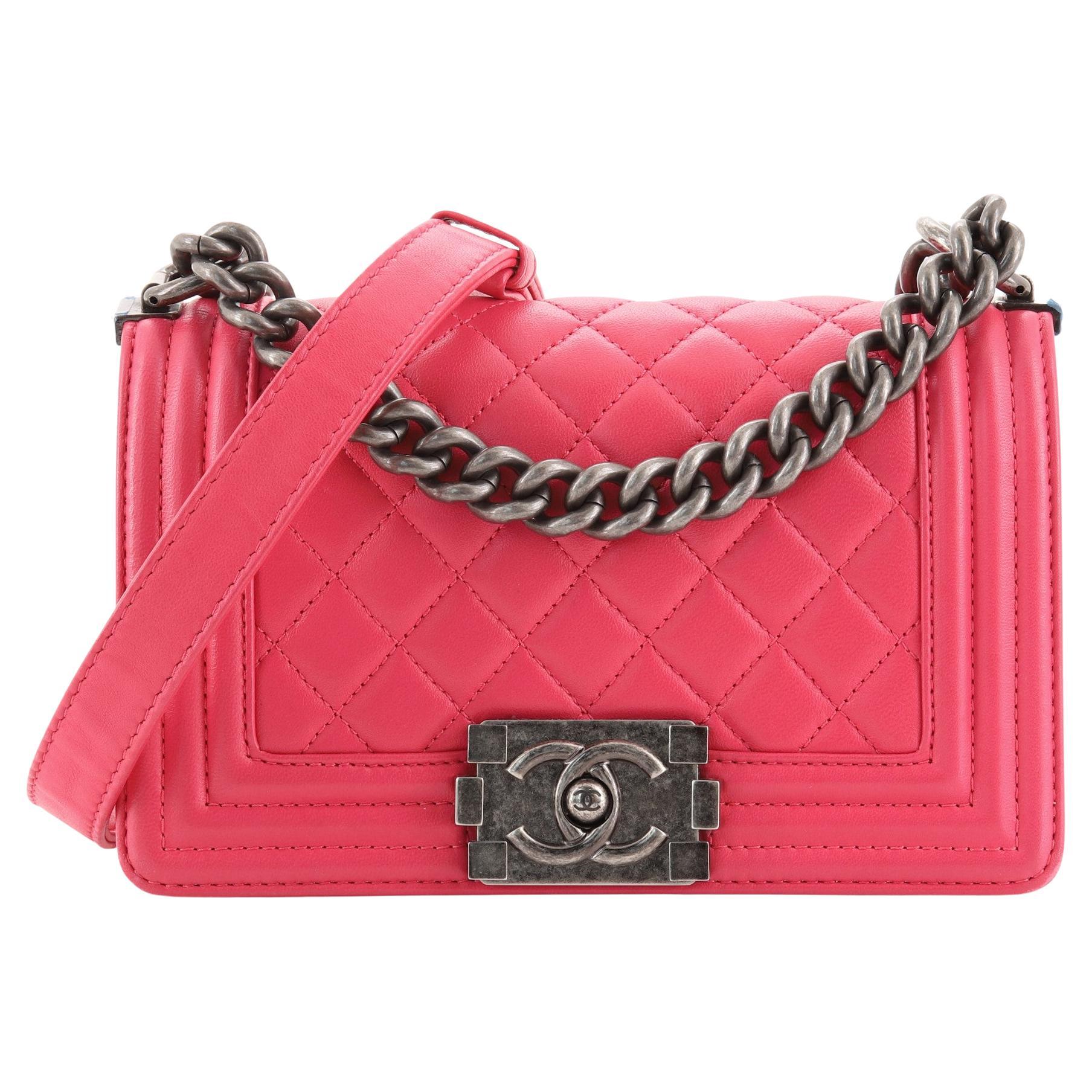 Chanel Boy Flap Bag Quilted Plexiglass Patent Small at 1stDibs