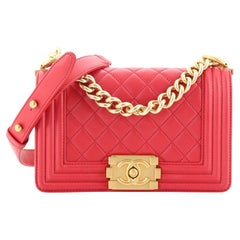 Chanel Boy Flap Bag Quilted Lambskin Small
