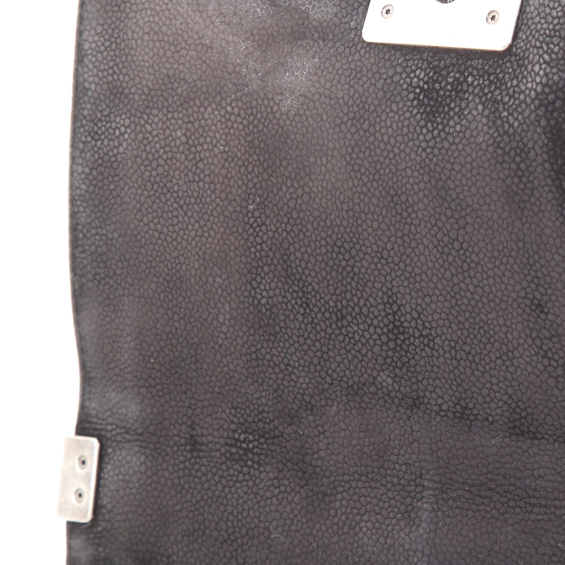 Women's or Men's Chanel Boy Flap Bag Quilted Matte Caviar Old Medium