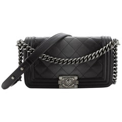 Chanel Boy Flap Bag Quilted Ombre Calfskin Old Medium